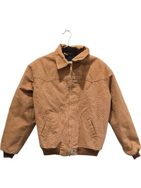 Vintage Carhartt Y03 CHT Brown Youth Santa Fe Quilted Jacket Size XL